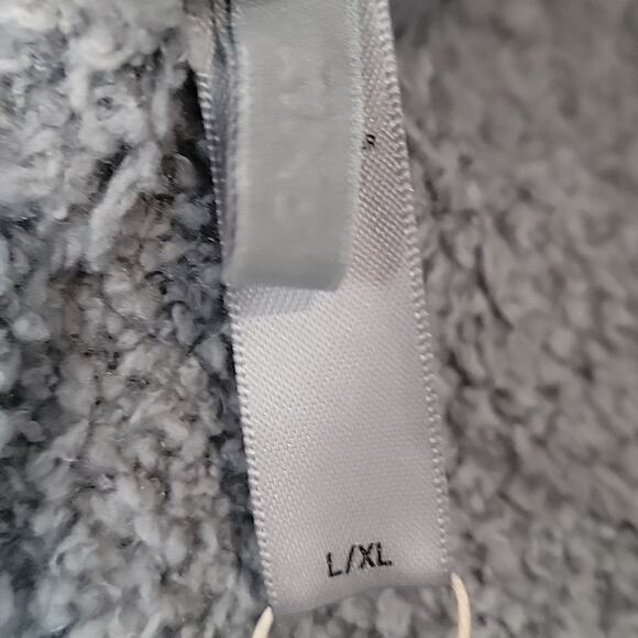 NWT Skims Cozy Cropped Tie Front Sweater in Smoke, L/XL - Picture 5 of 6